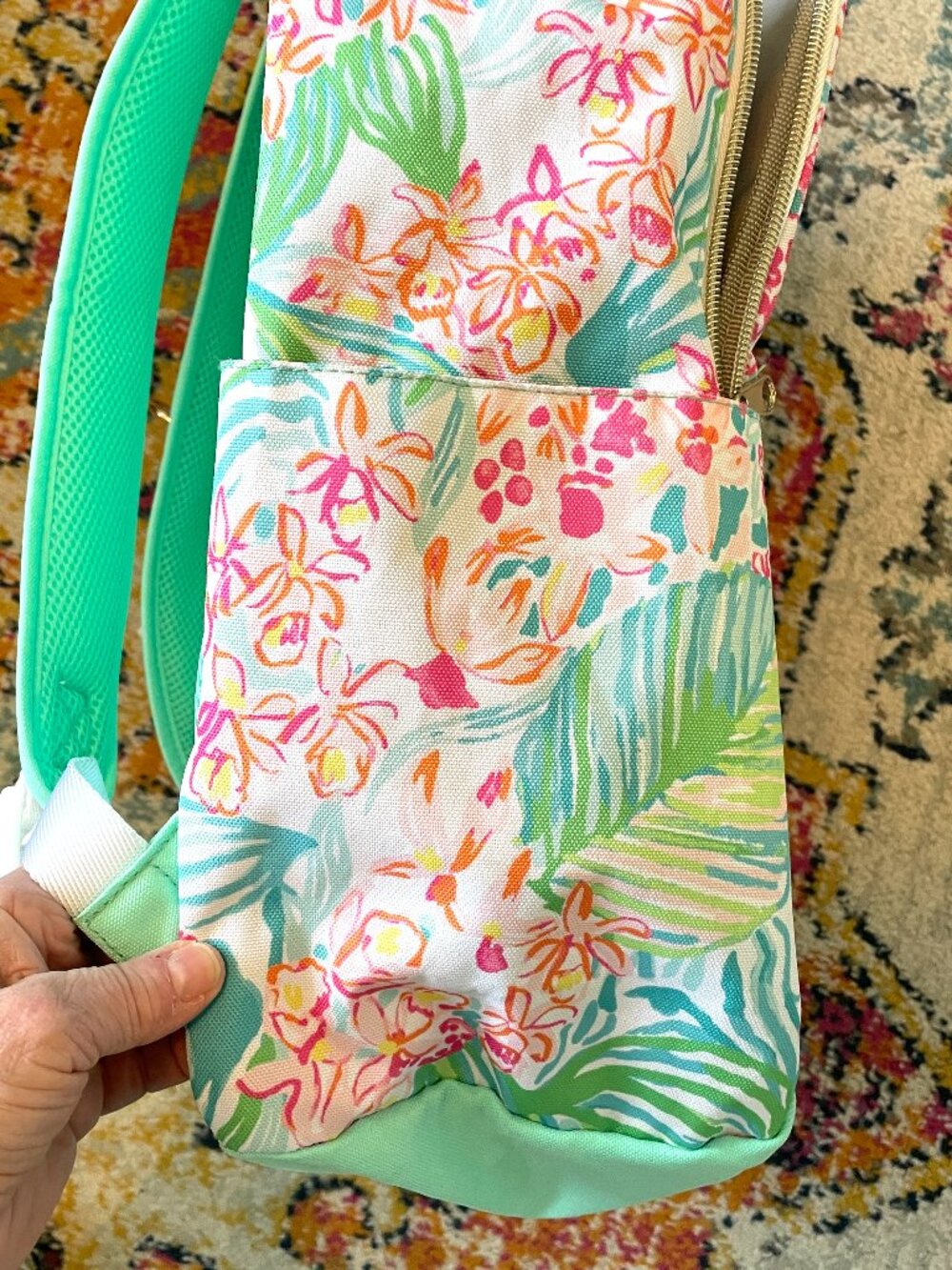 Lilly Pulitzer Viva Flora Large Backpack-EUC - Picture 10 of 16